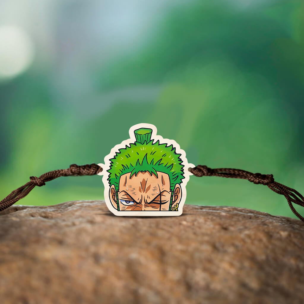 Roronoa Zoro Wooden Rakhi