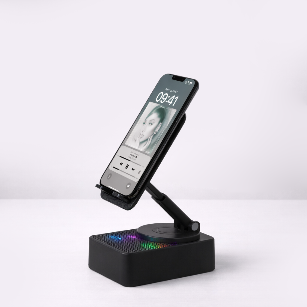 Vibe Stand - Phone Holder with Bluetooth Speaker