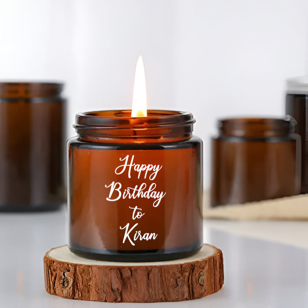 Personalized Happy Birthday Candle