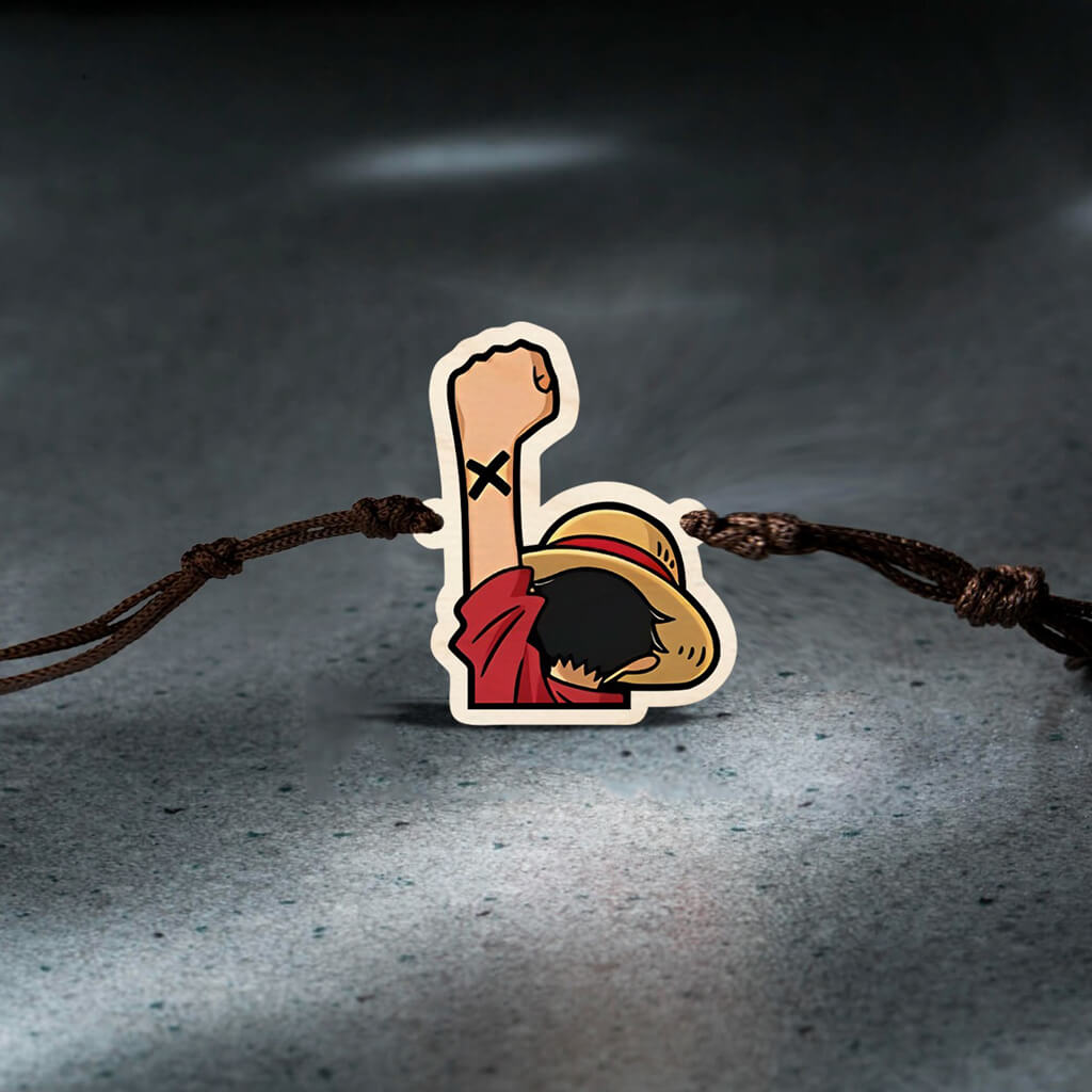 Monkey D. Luffy Wooden Rakhi