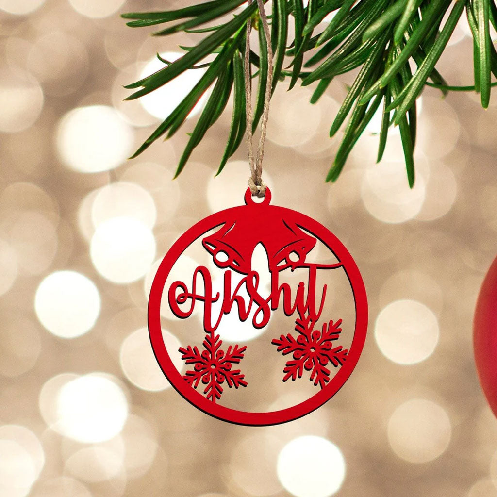 Personalised Name Wooden Ornament