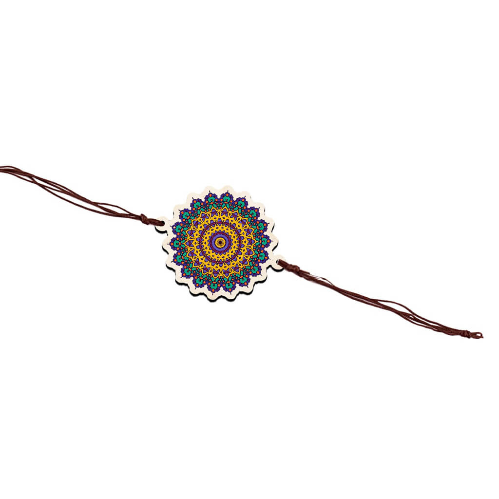 Mandala Wooden Rakhi