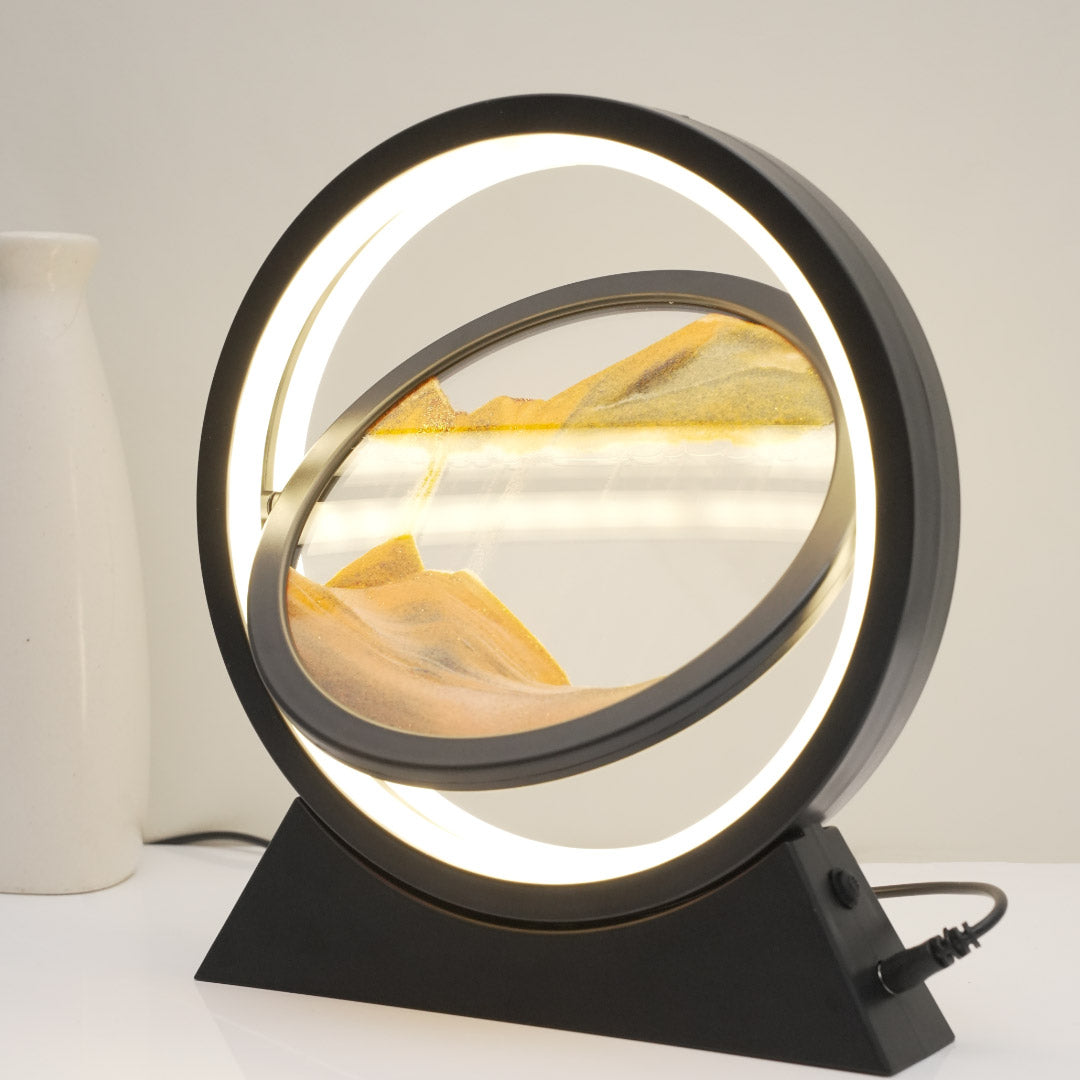 Rotating Sandscape Decorative Lamp