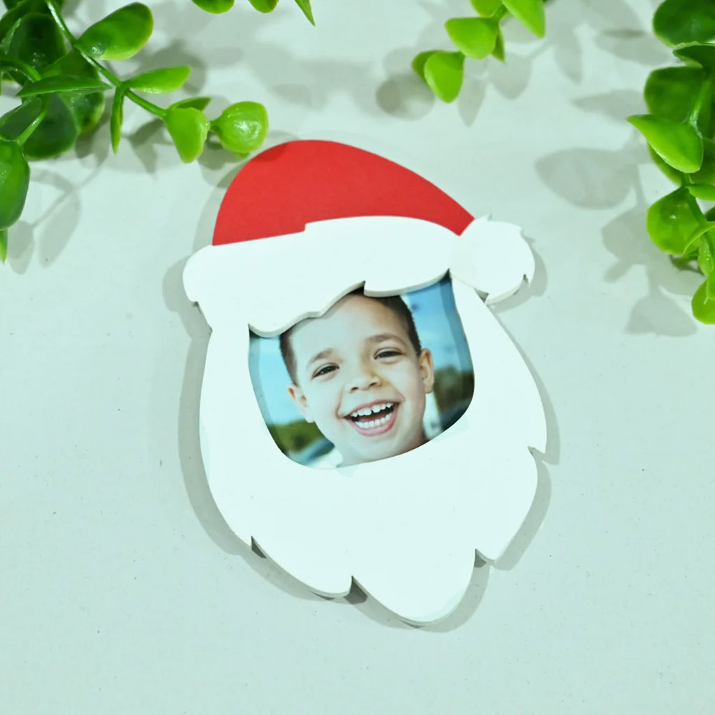 Santa Face Photo Fridge Magnets
