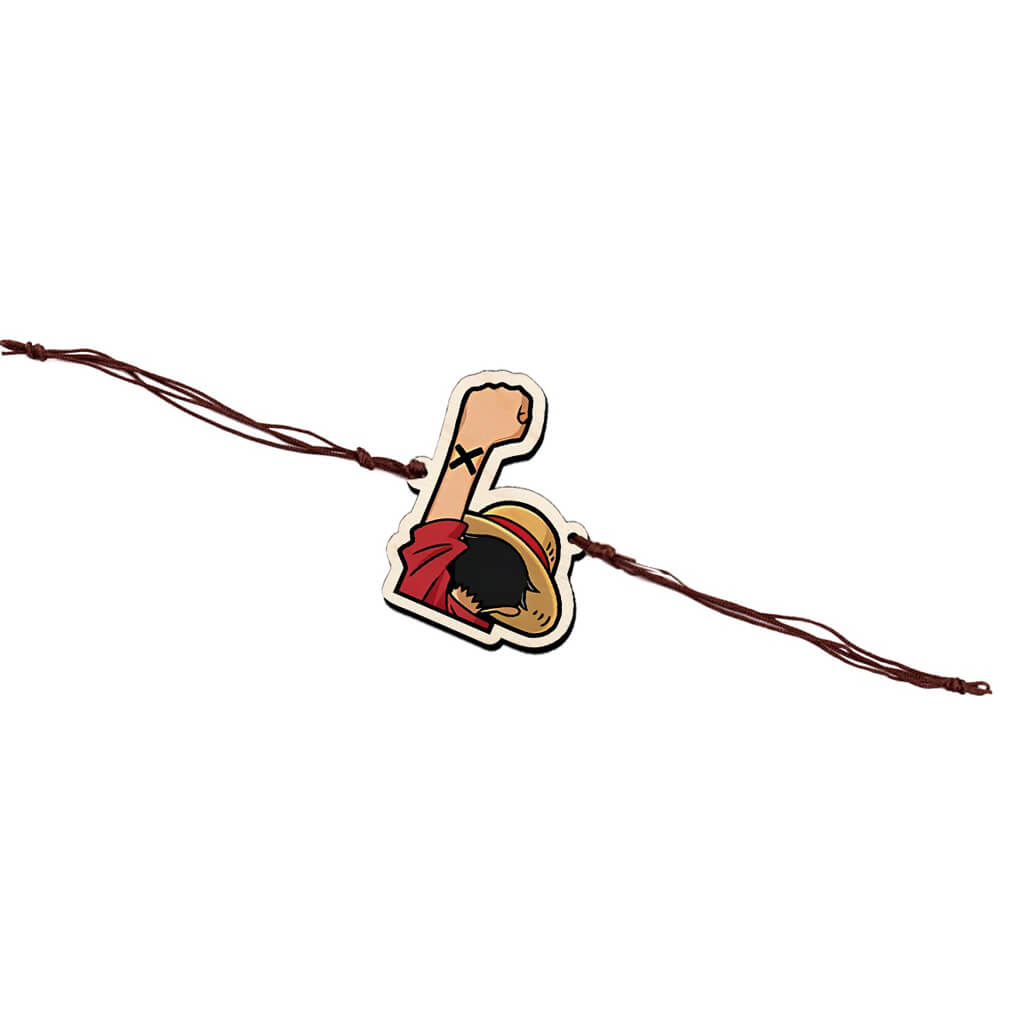 Monkey D. Luffy Wooden Rakhi