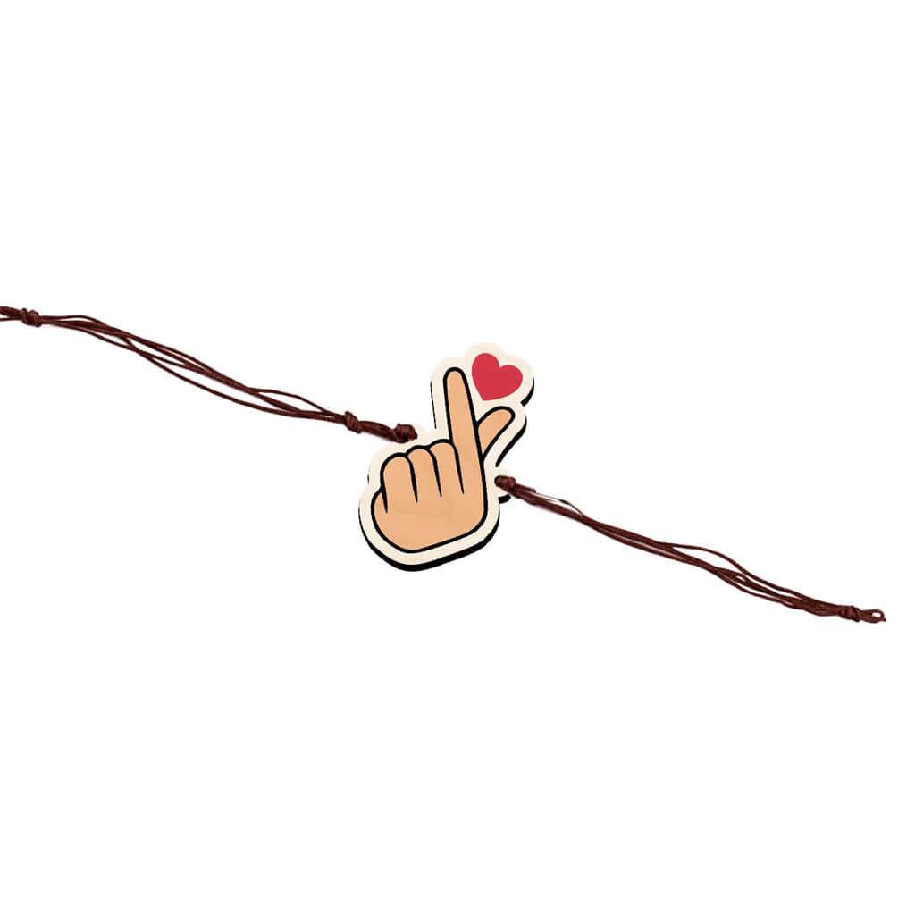 Saranghae Wooden Rakhi