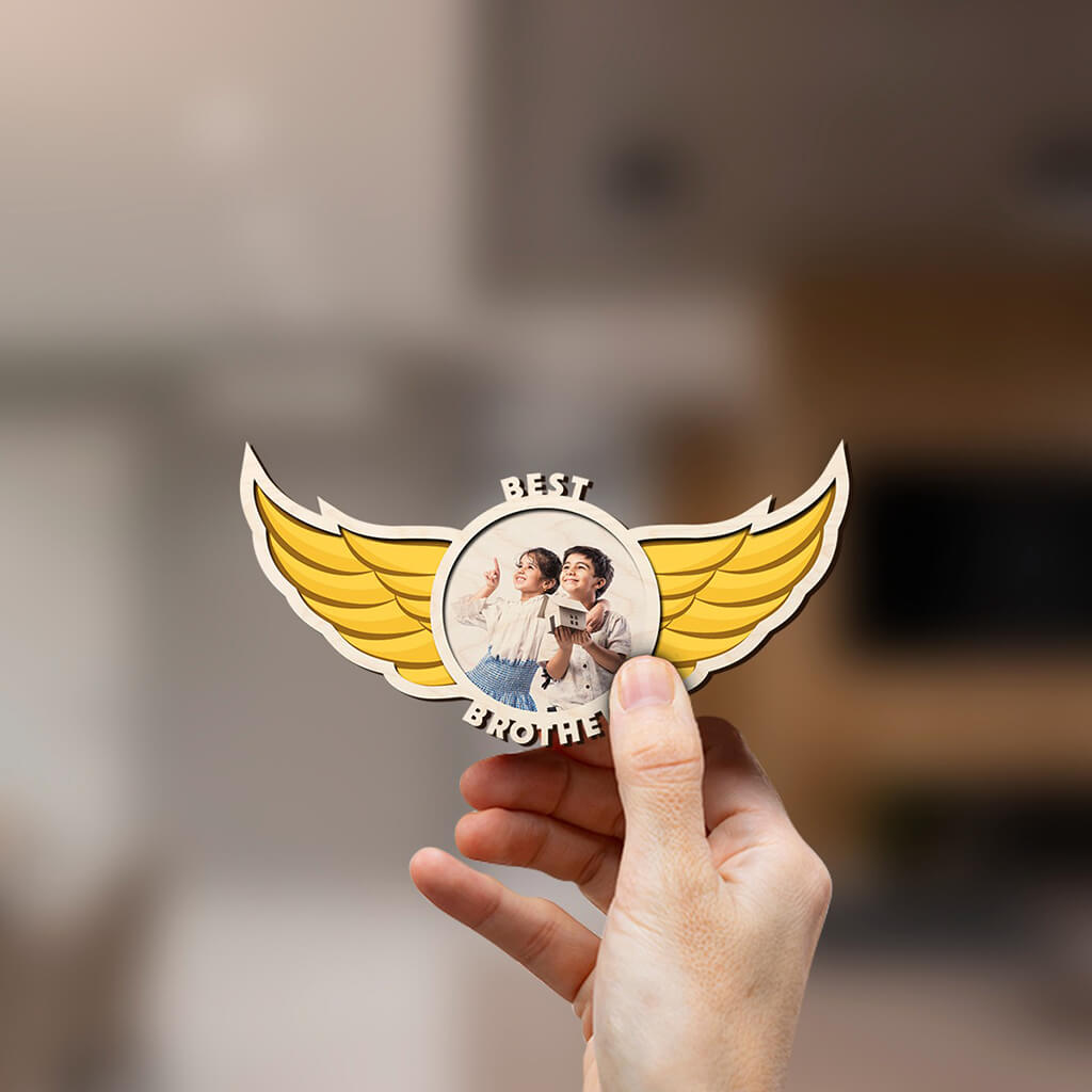 Personalised Best Brother Wing Fridge Magnets