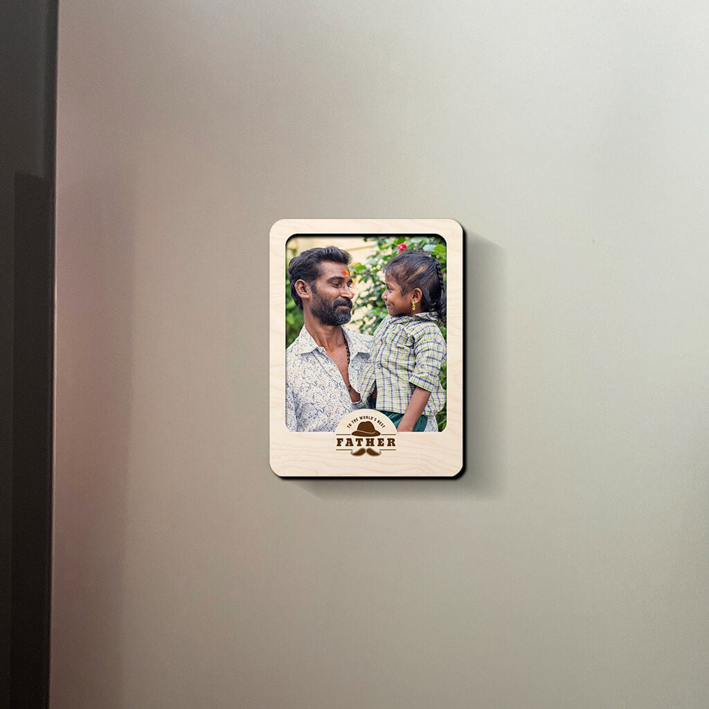 Personalized To The World's Best Father Fridge Magnet