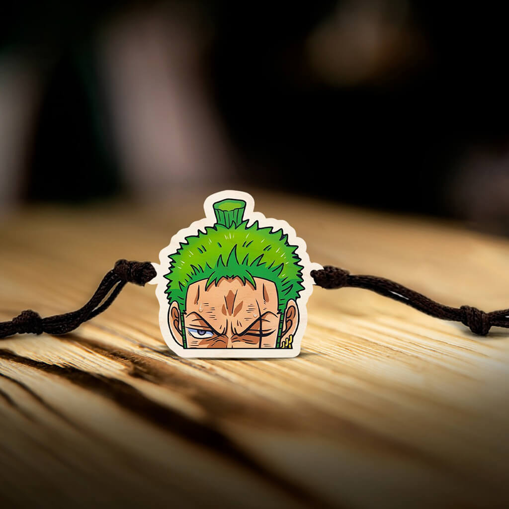 Roronoa Zoro Wooden Rakhi