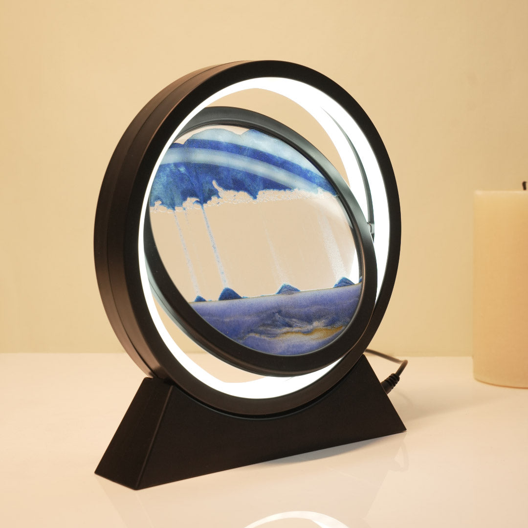 Rotating Sandscape Decorative Lamp