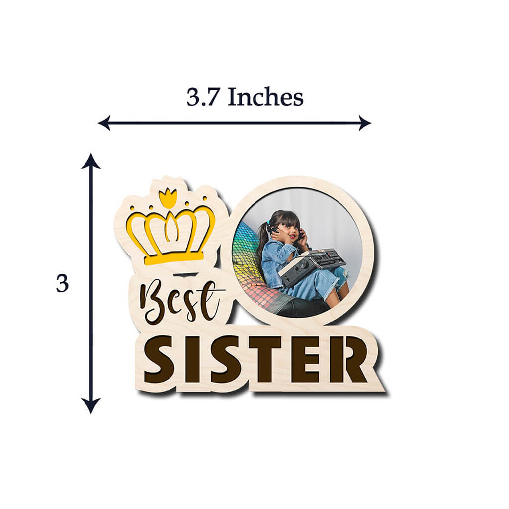 Personalized Best Sister Fridge Magnet