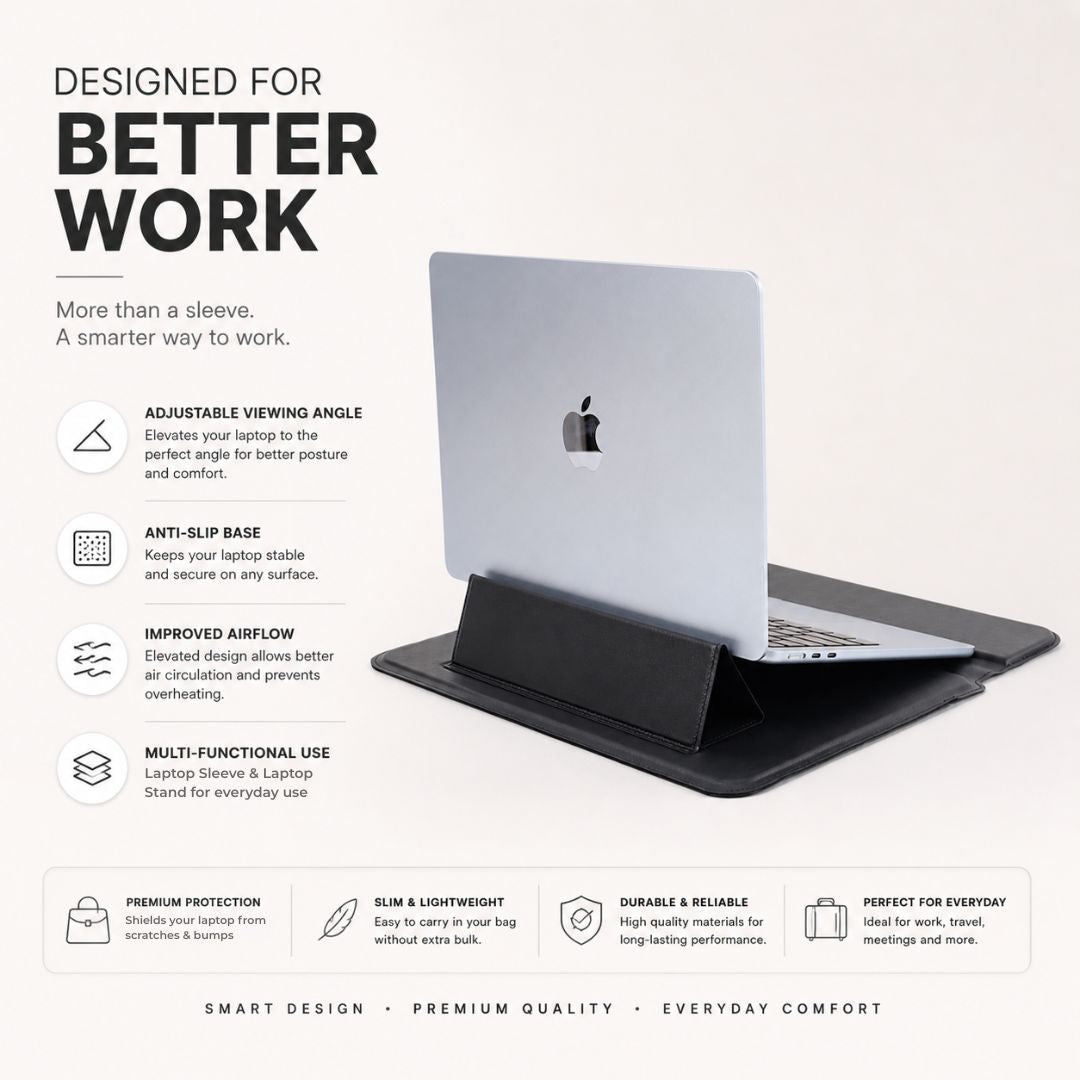 Elevate Pro - Laptop Sleeve with Magnetic Stand