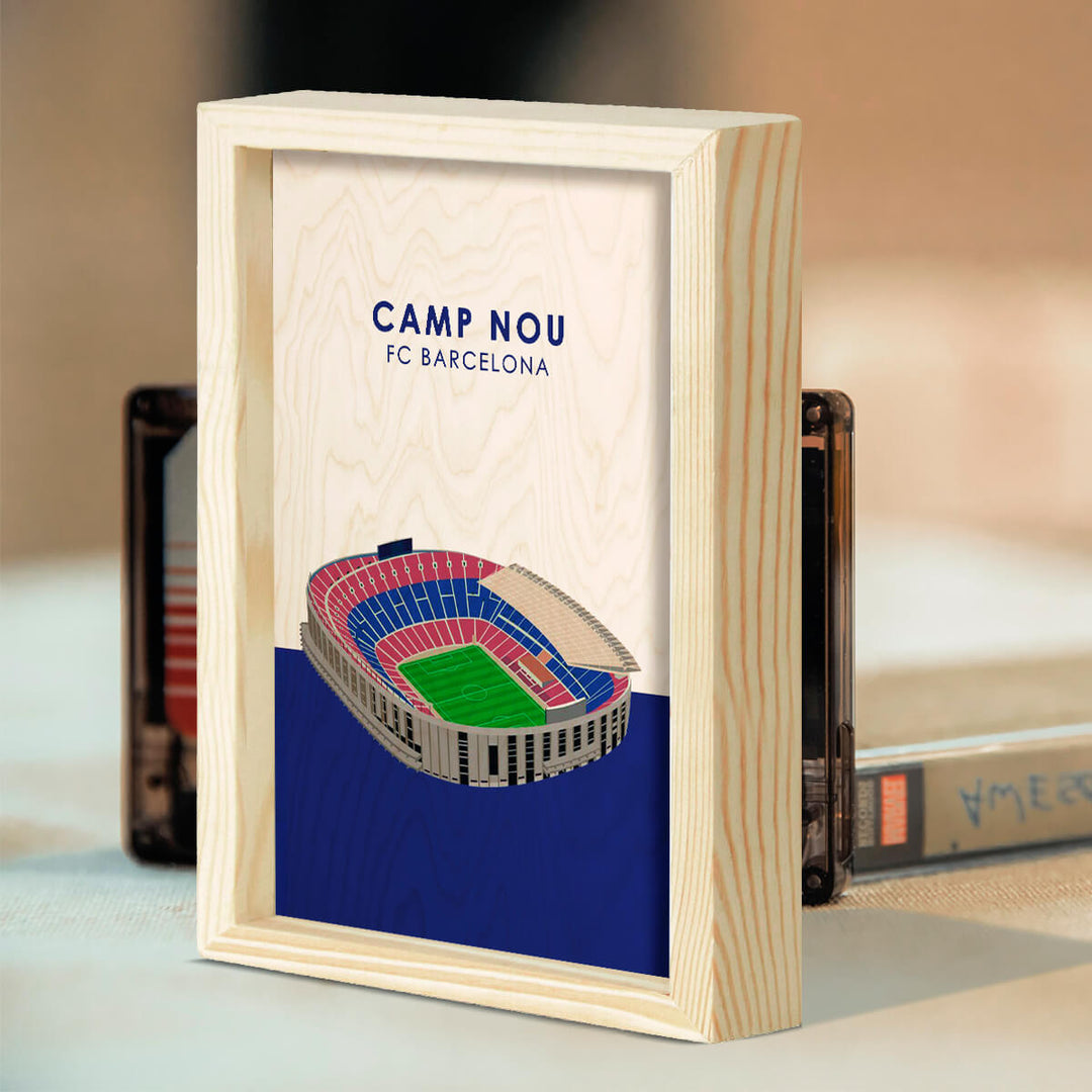 Barcelona Camp Nou Wooden Wall Art