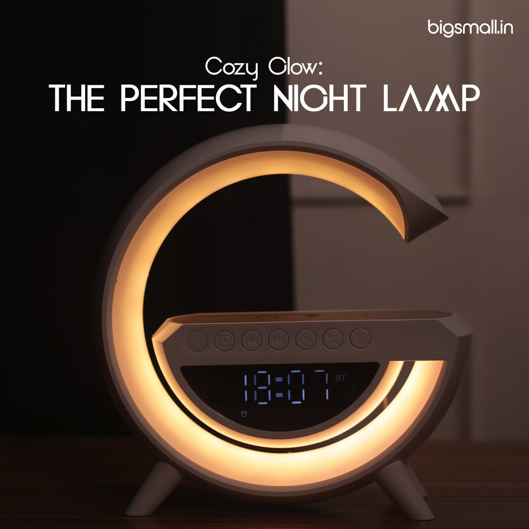 G Lamp with Speaker, Clock and Wireless Charger