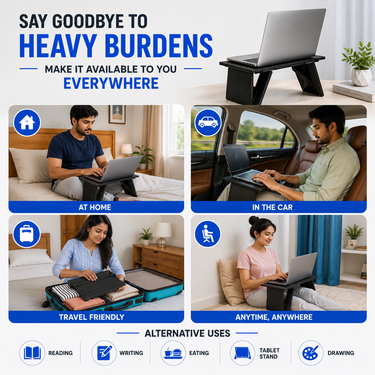 Foldable Laptop Desk