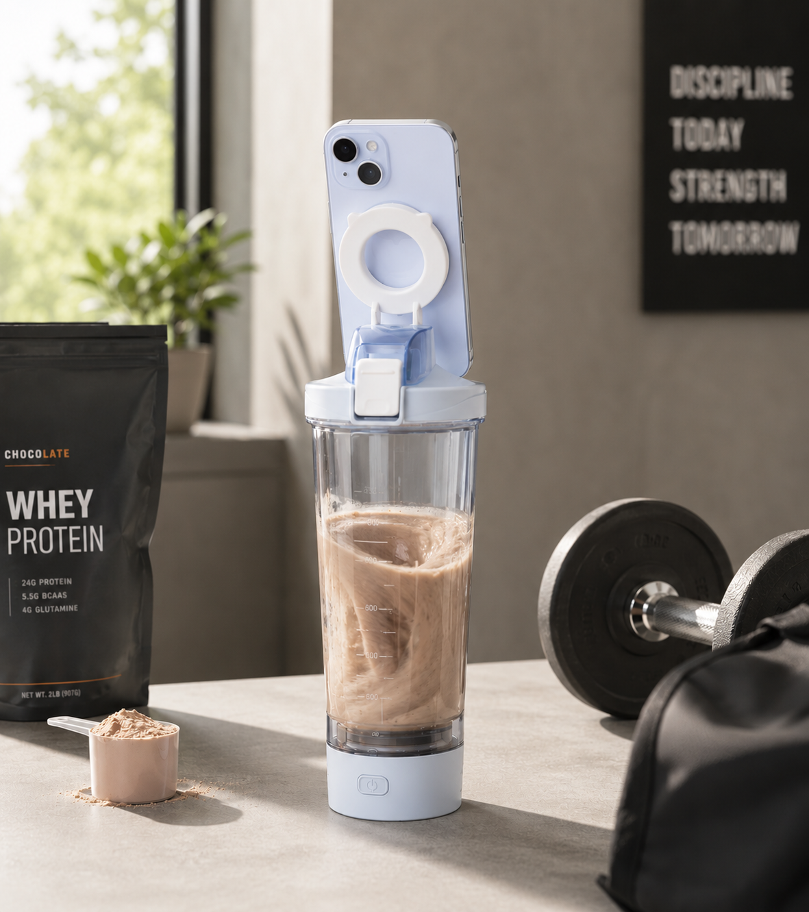 ShakerMate Portable Bottle & Phone Stand