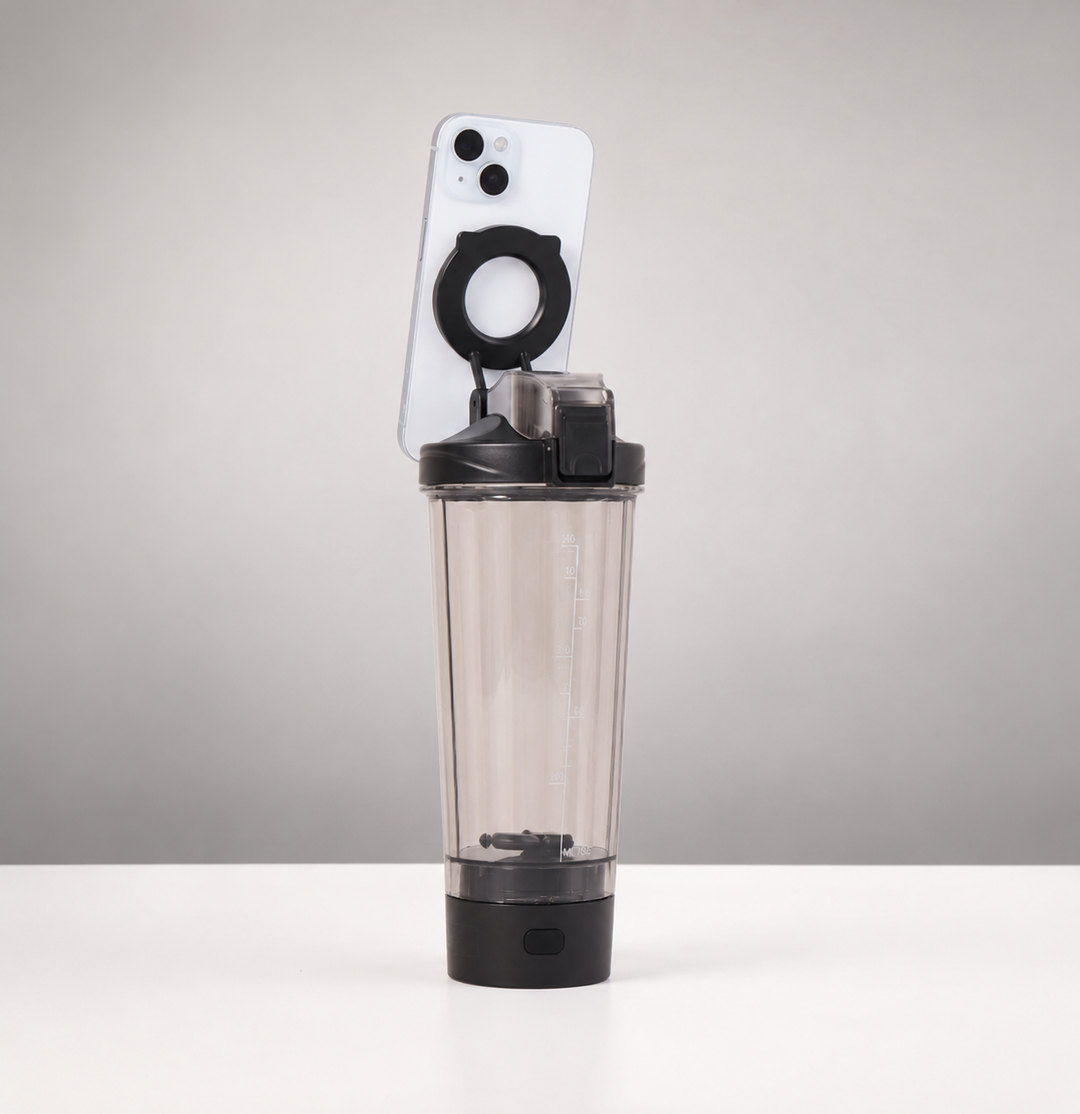 ShakerMate Electric Shaker with Magnetic Phone Stand