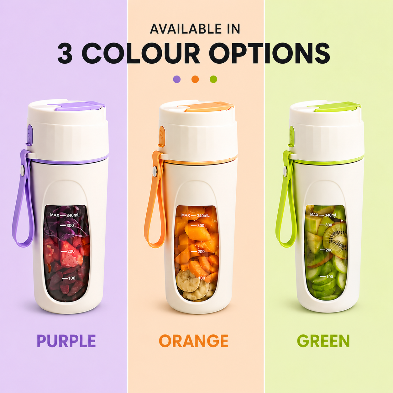 SnapBlend Portable Smoothie Blender- Purple