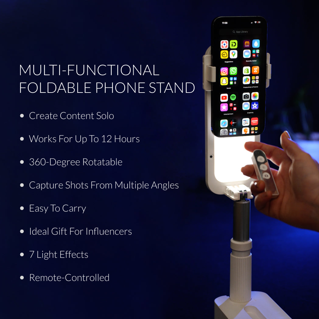 Multi-Functional Phone Smart Tripod For Content Creators