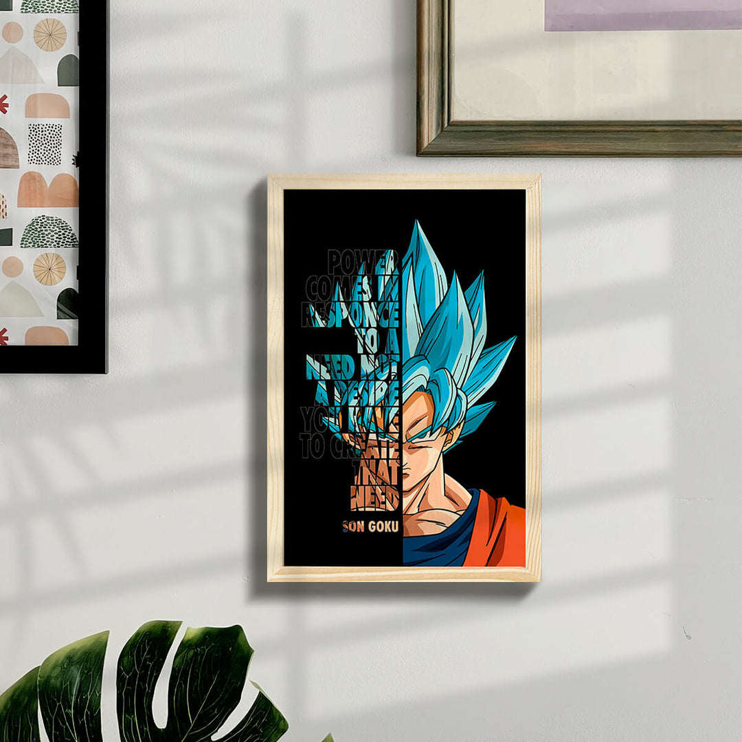 Son Goku Wooden Wall Art