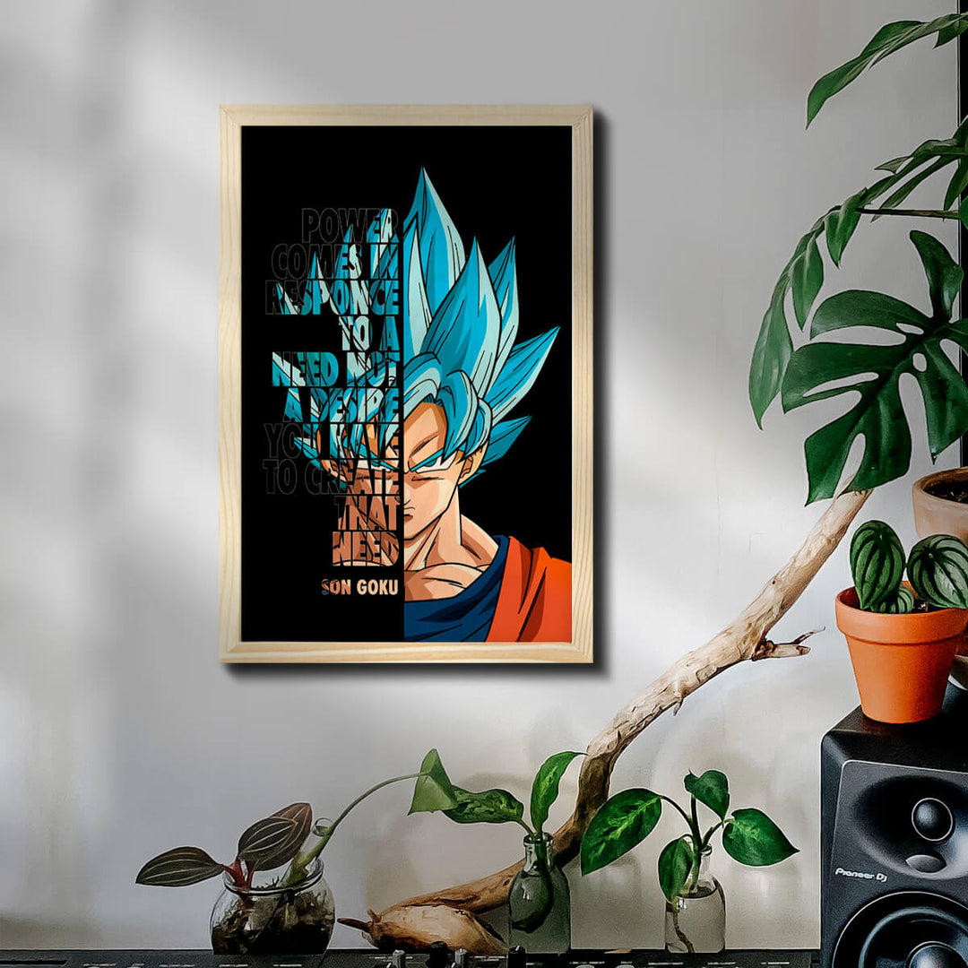 Son Goku Wooden Wall Art