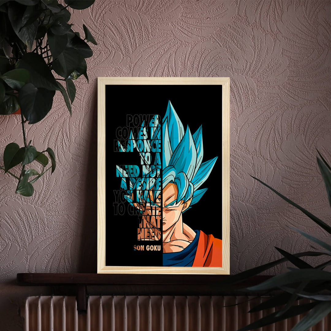 Son Goku Wooden Wall Art