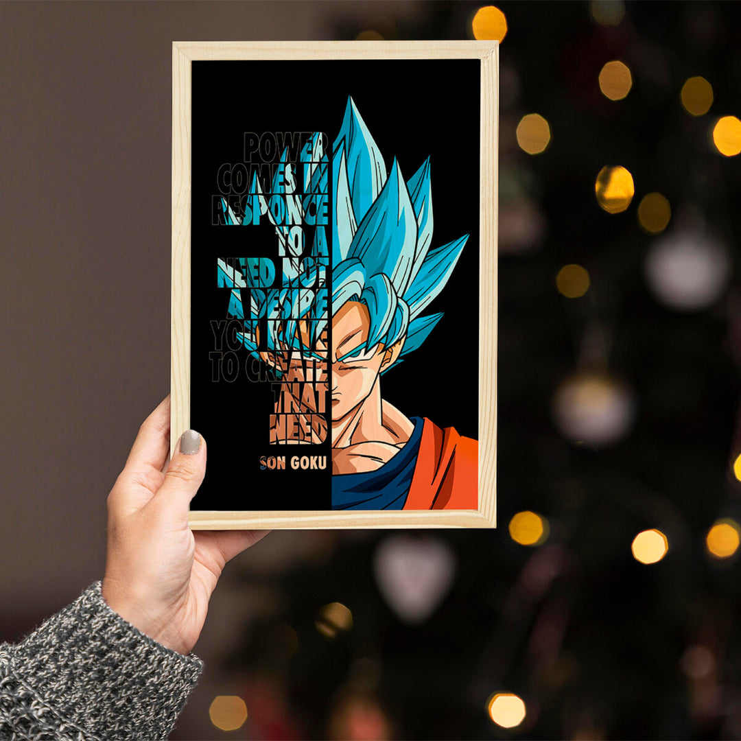 Son Goku Wooden Wall Art