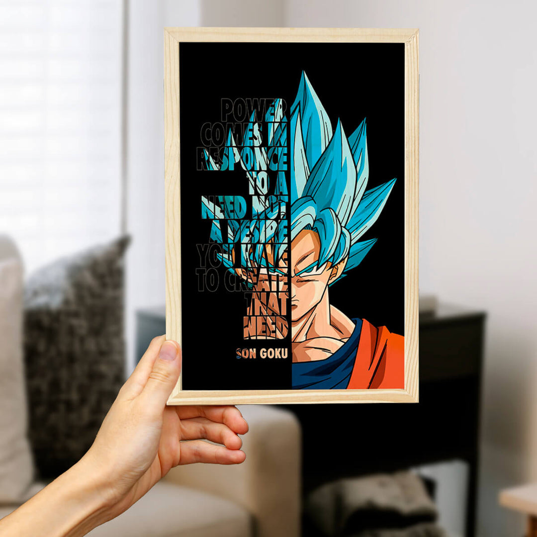 Son Goku Wooden Wall Art