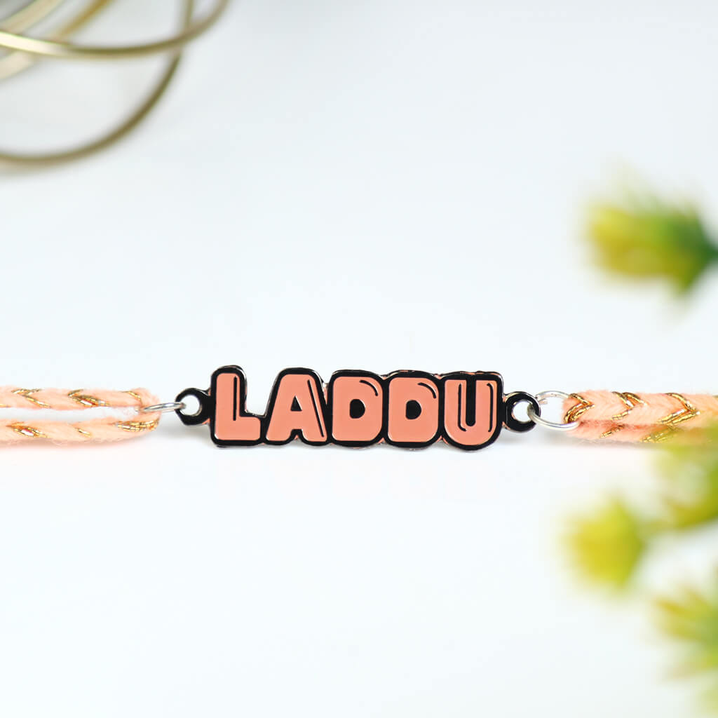 Laddu Metallic Rakhi