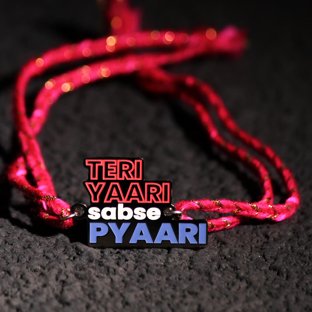 Teri Yaari Metallic Rakhi