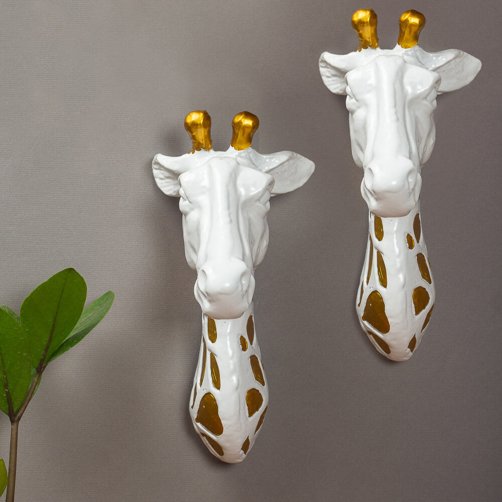 3D Giraffe Wall Decor - Set of 2
