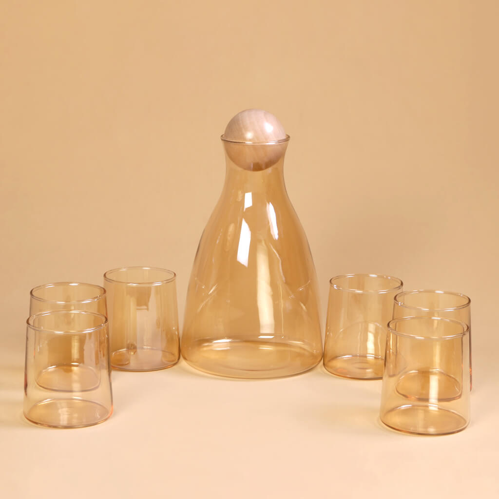 Decanter With Glass - Set of 7