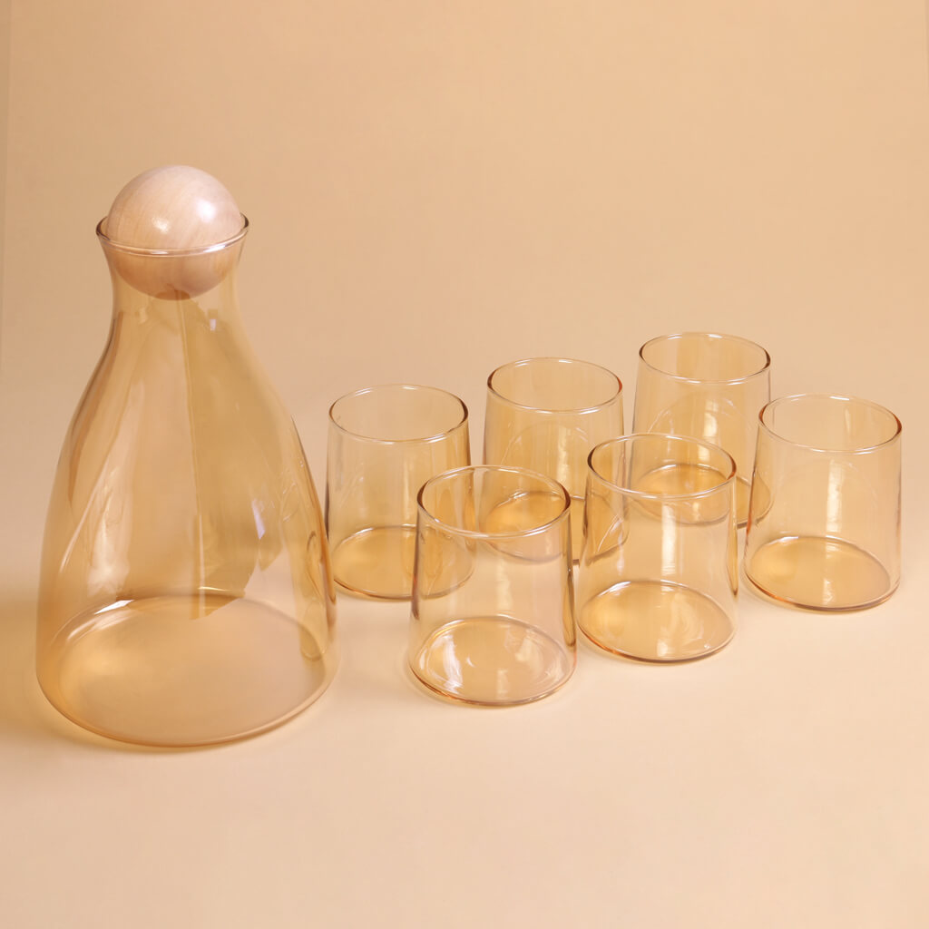Decanter With Glass - Set of 7