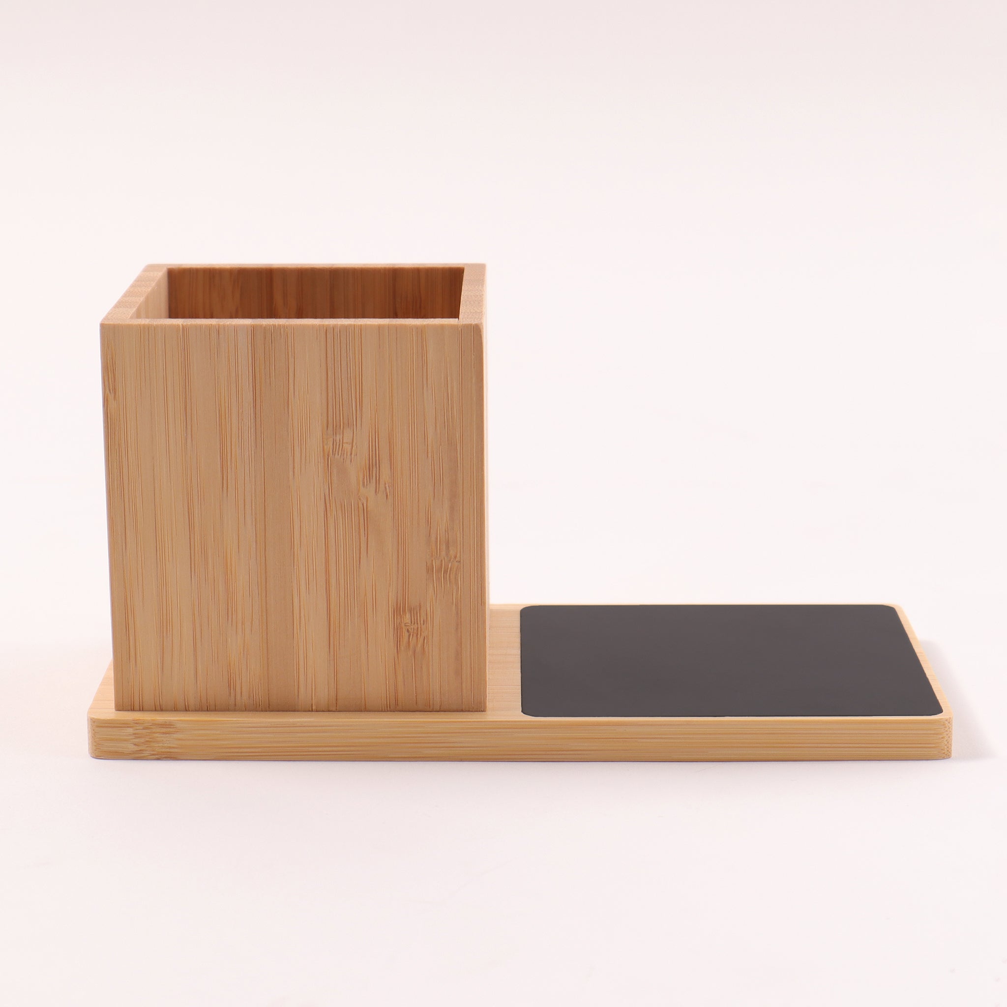 Bamboo Pen Stand & Cup Warmer
