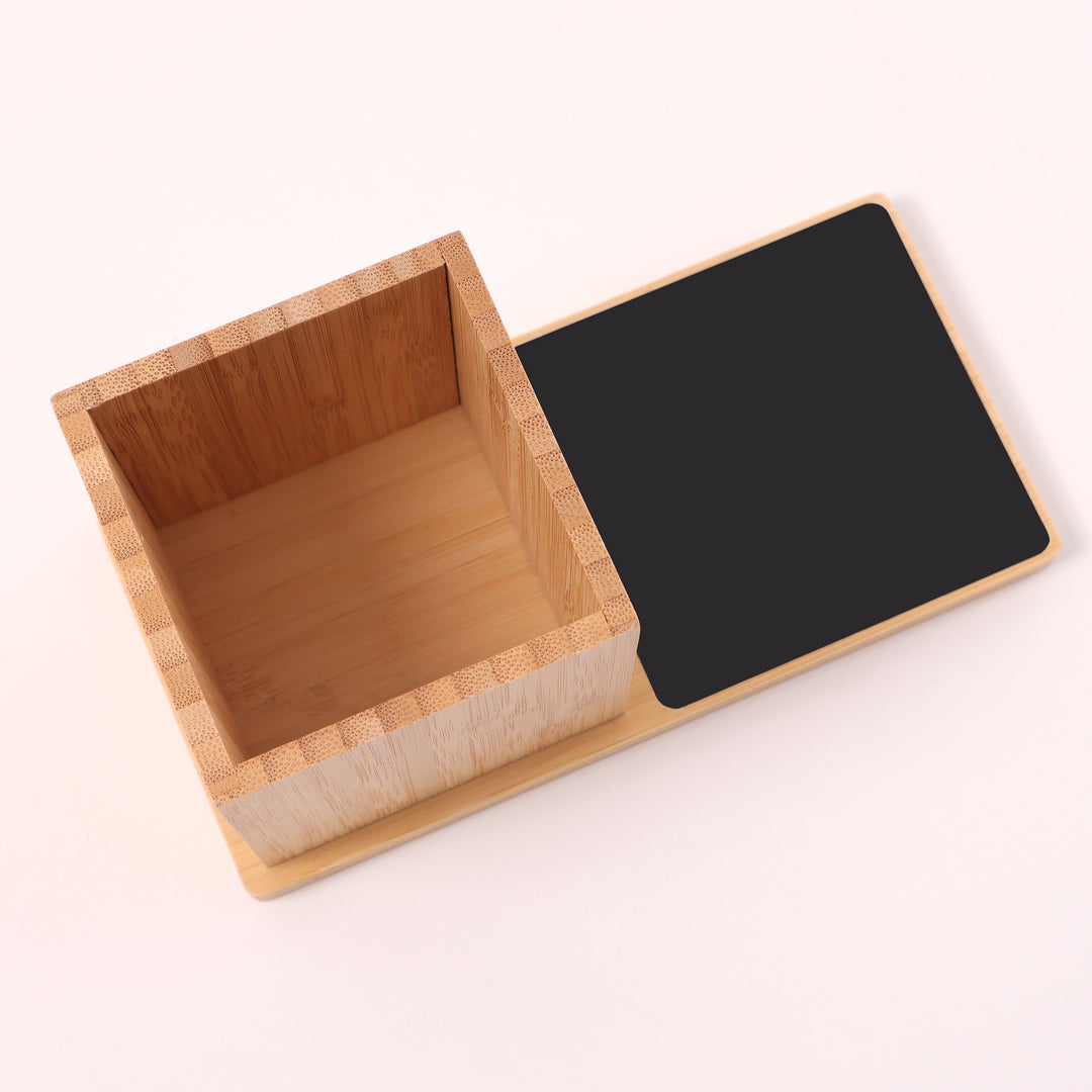 Bamboo Pen Stand & Cup Warmer