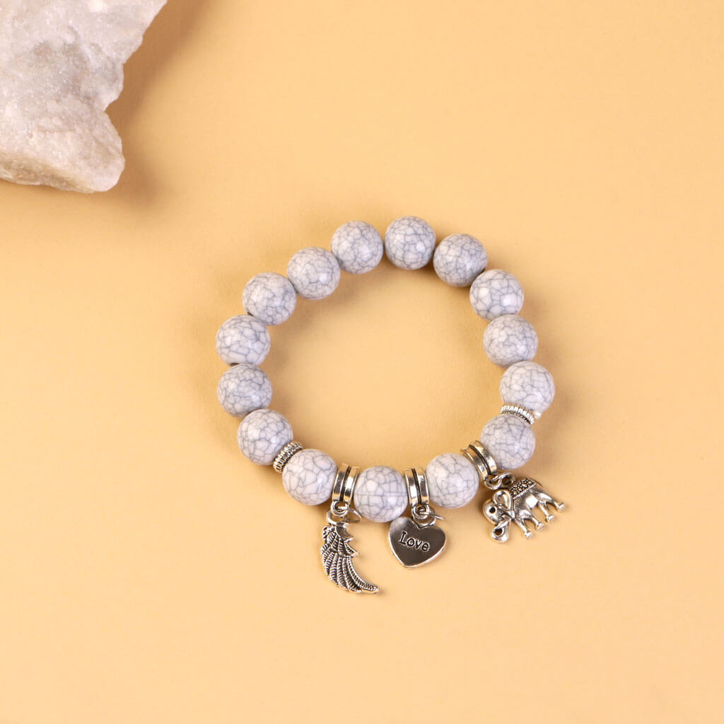 Beaded Wing Bracelet Set