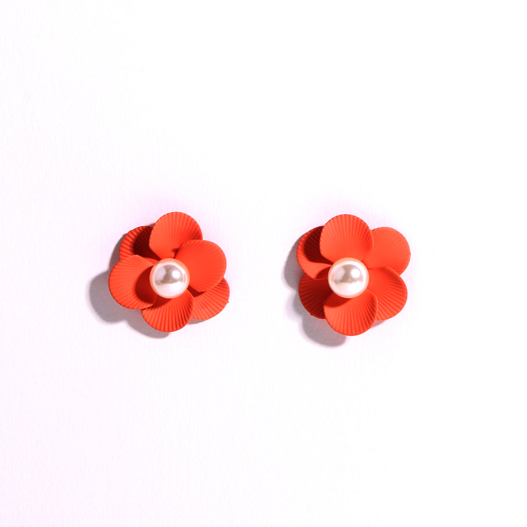 Pearl Kissed Petals Earrings