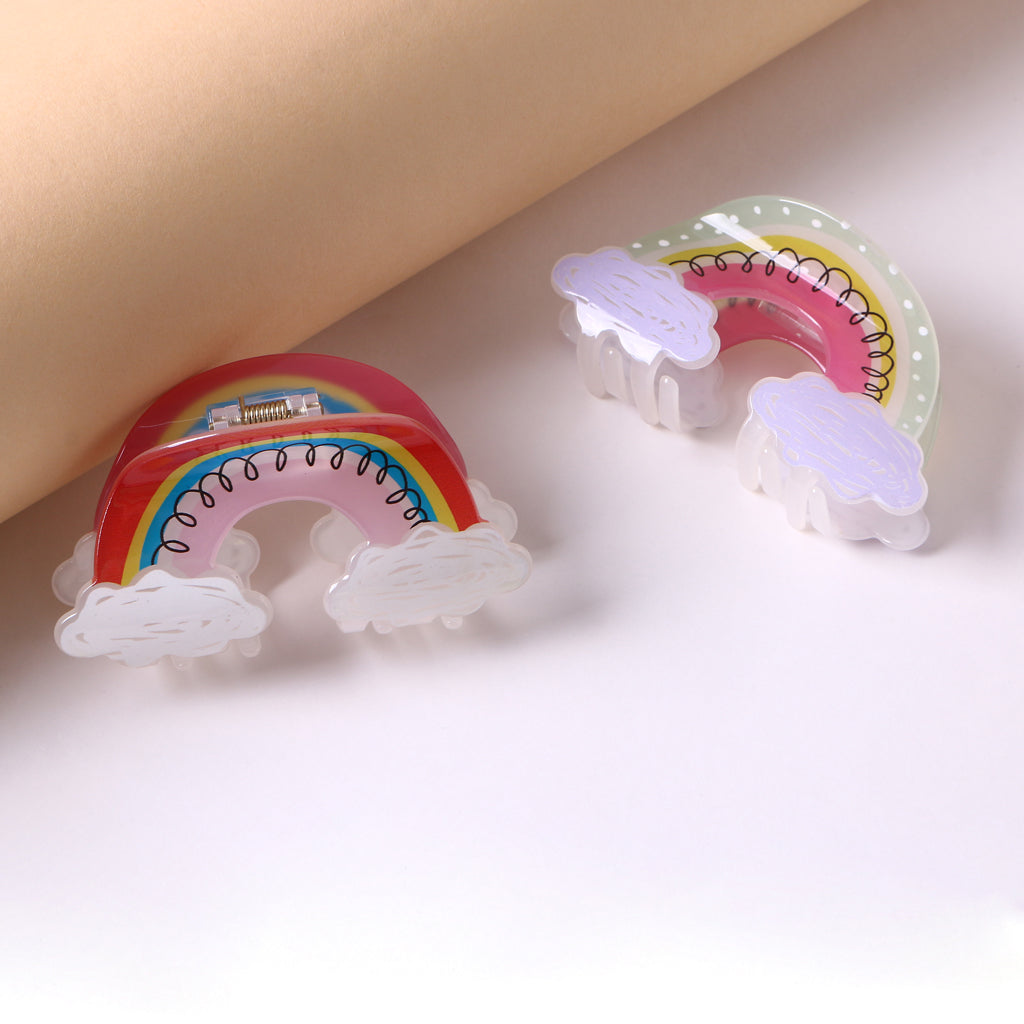 Rainbow Bliss Hair Claw - Set of 2