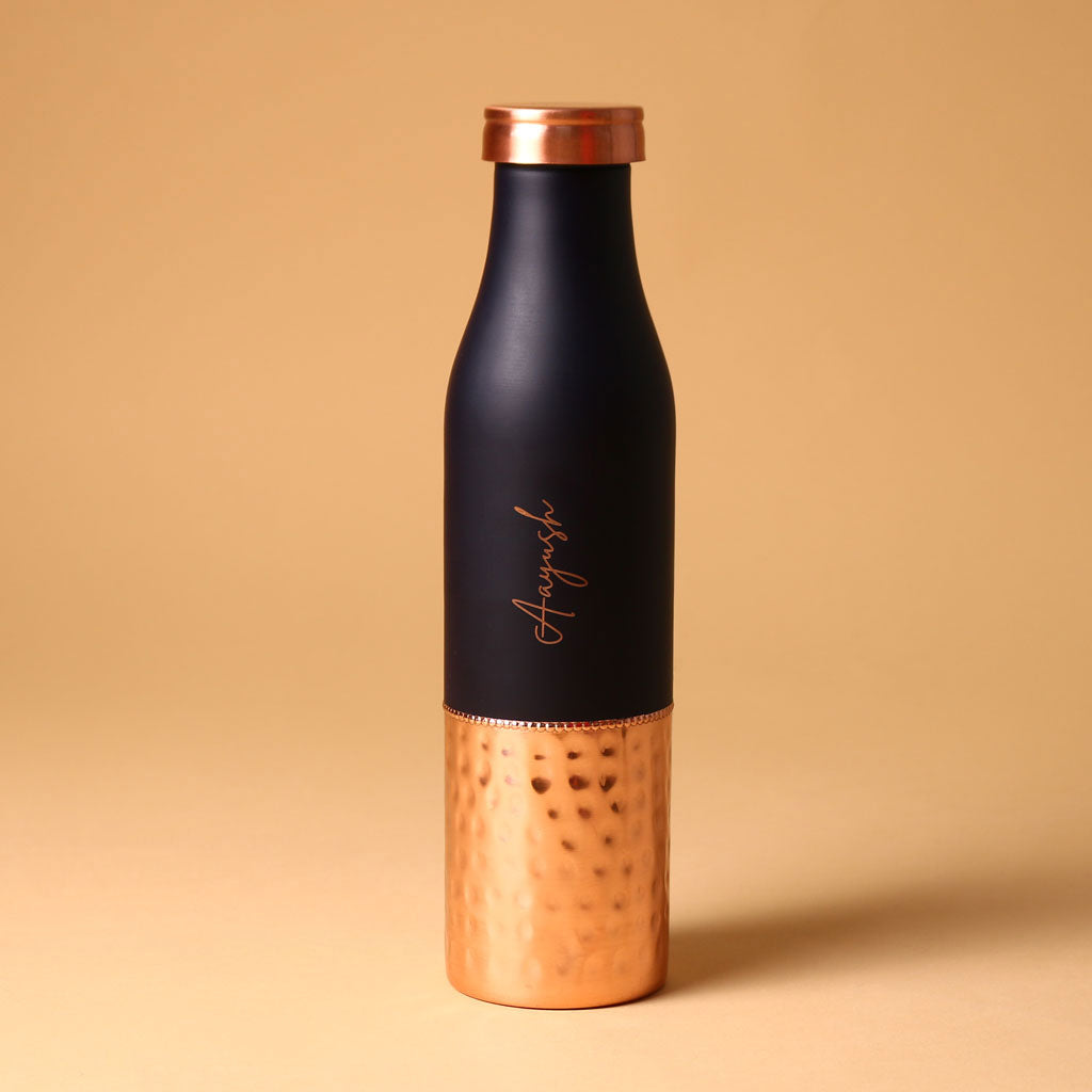 Elixir Copper Bottle With Glass