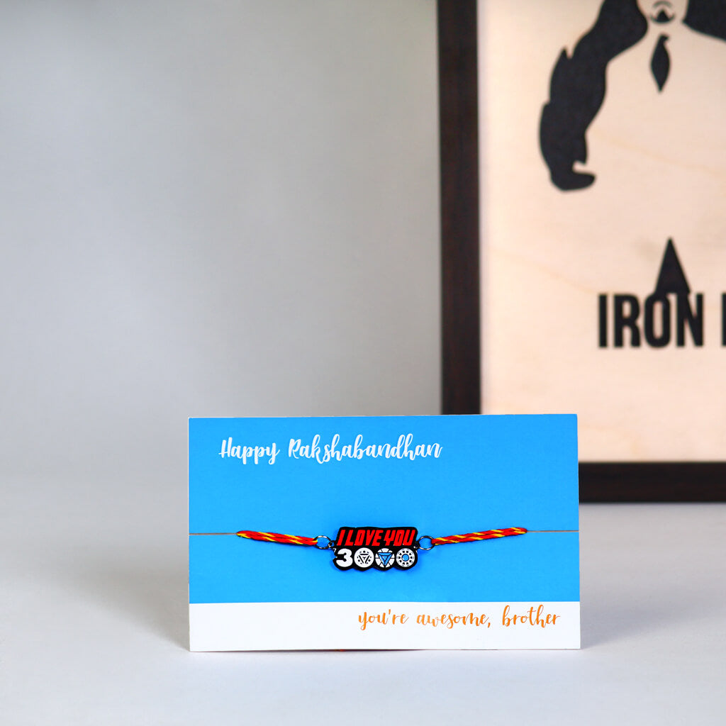 Ironman Love Rakhi Gift Set