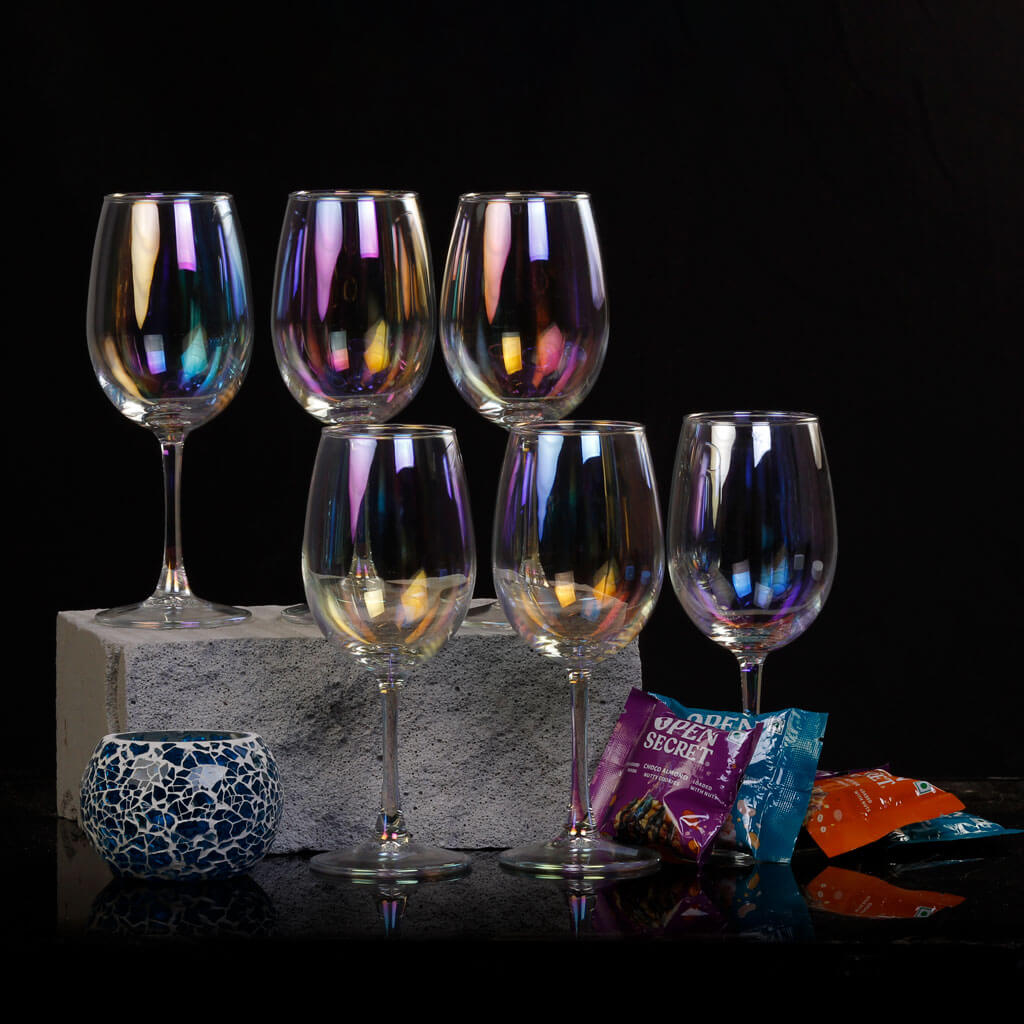 Wine Glass Diwali Gift Set