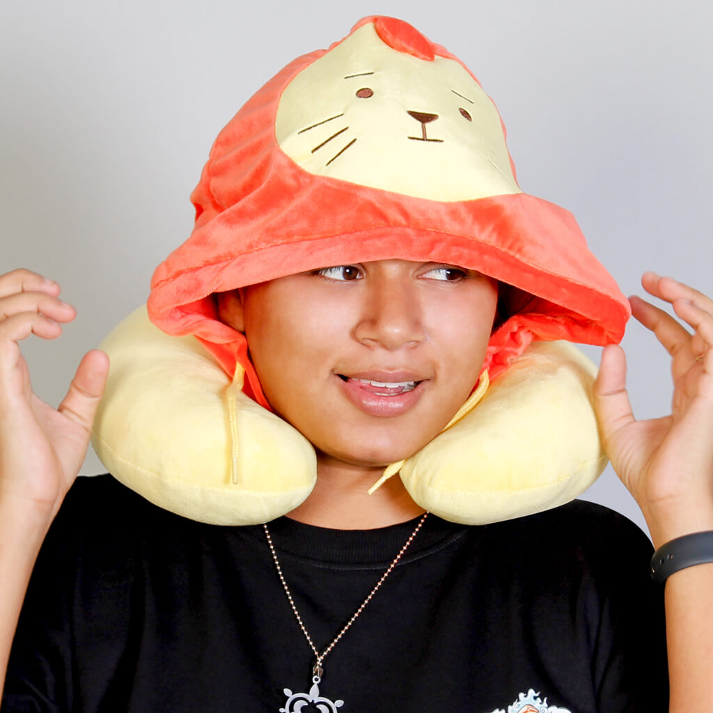 Animal Hoodie Travel Pillow