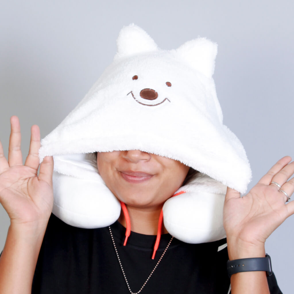 Animal Hoodie Travel Pillow