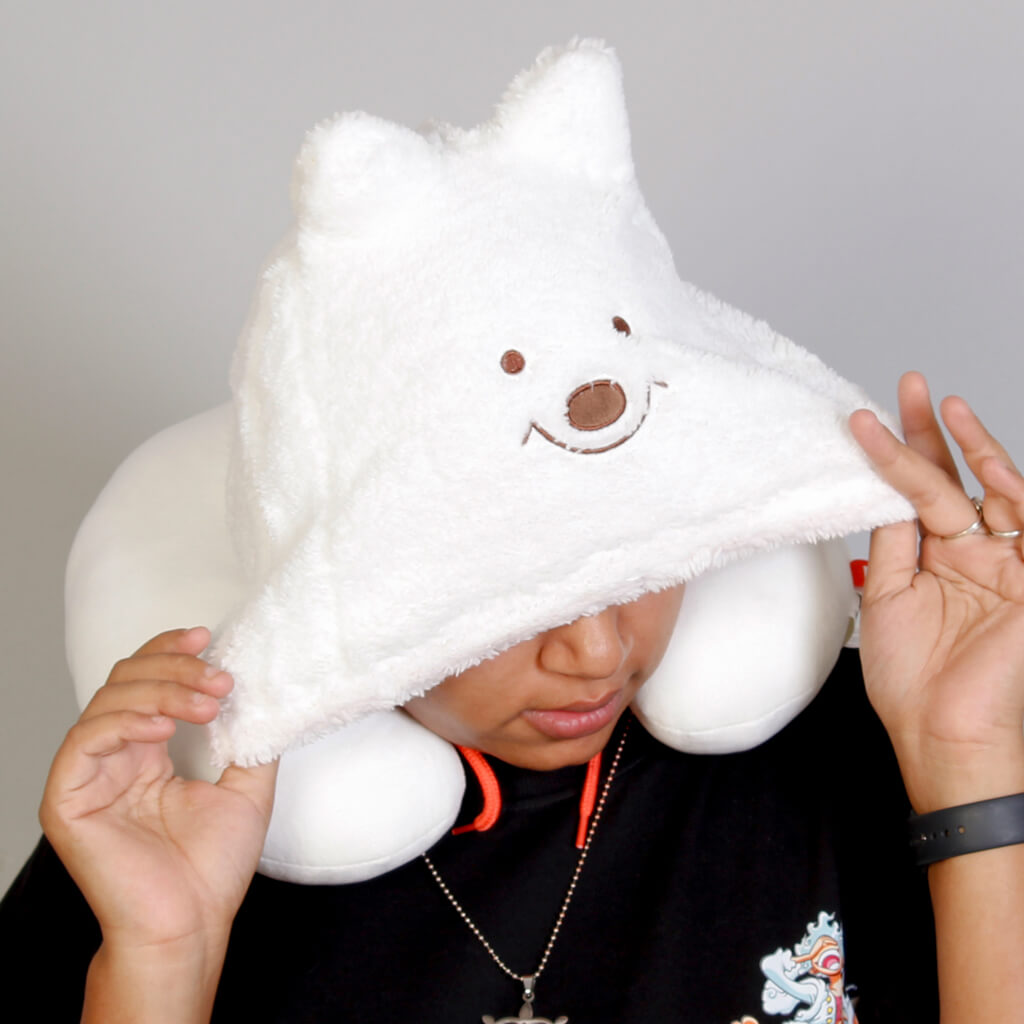 Animal Hoodie Travel Pillow