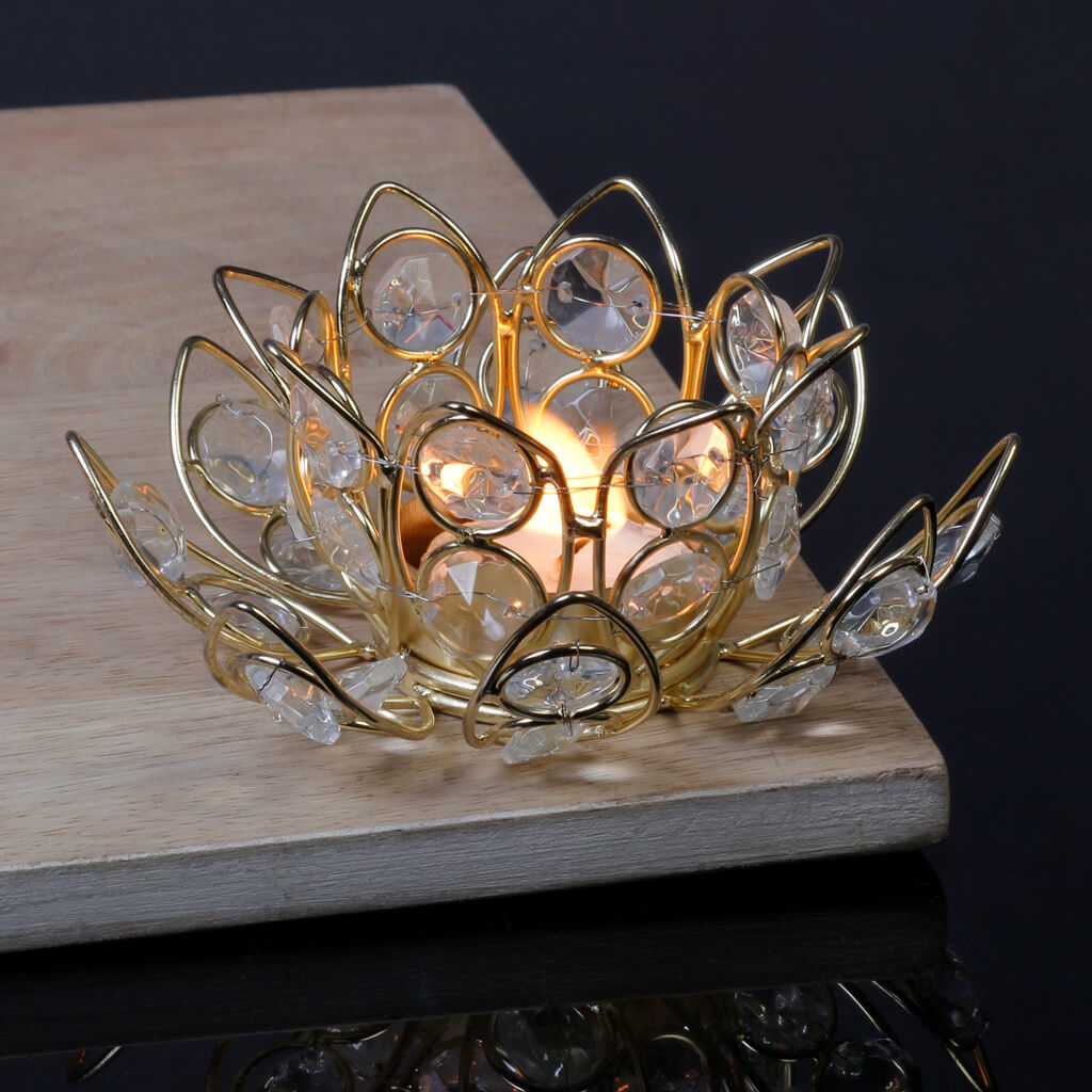 Crystal Stone Candle Holder