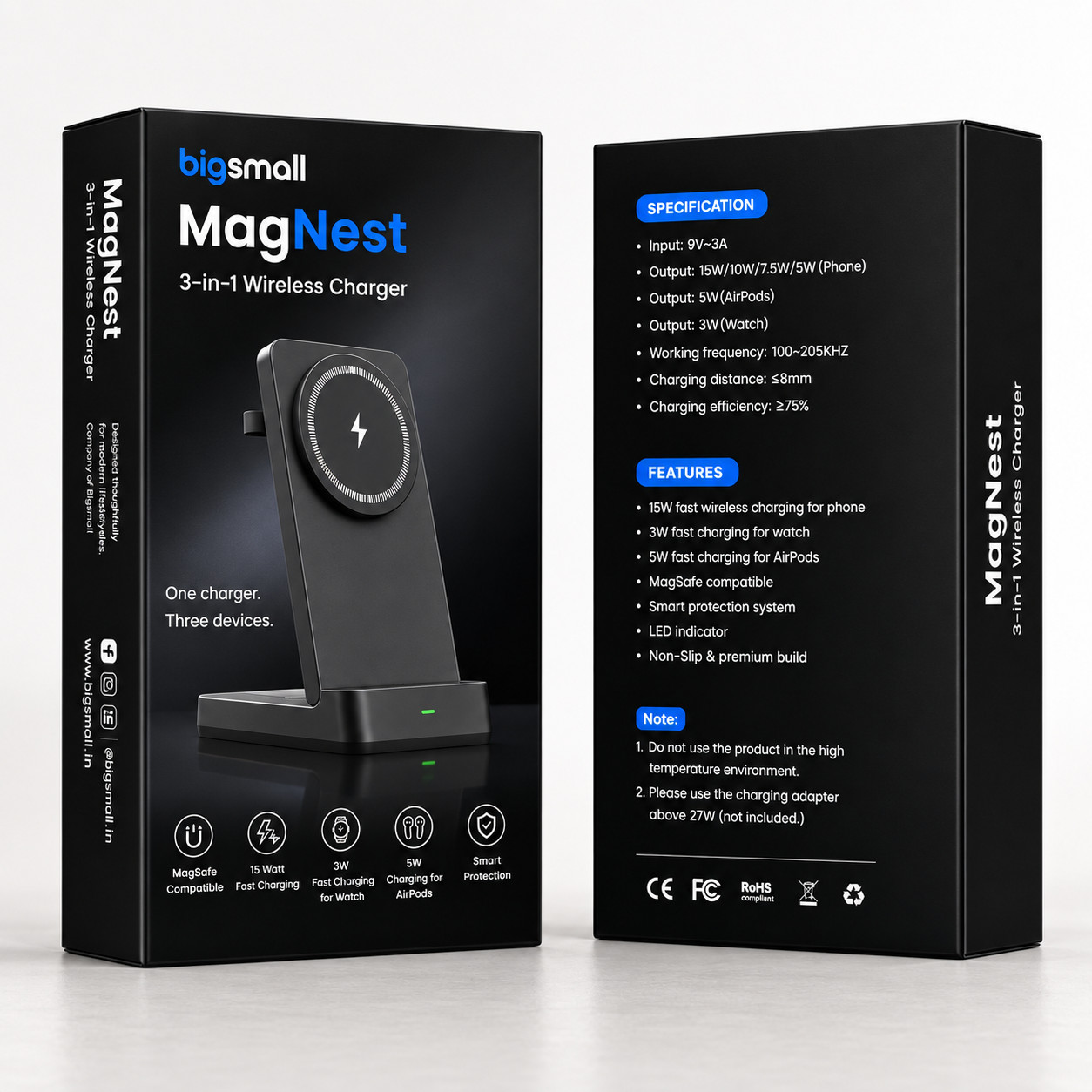 MagNest 3-in-1 Wireless Charger