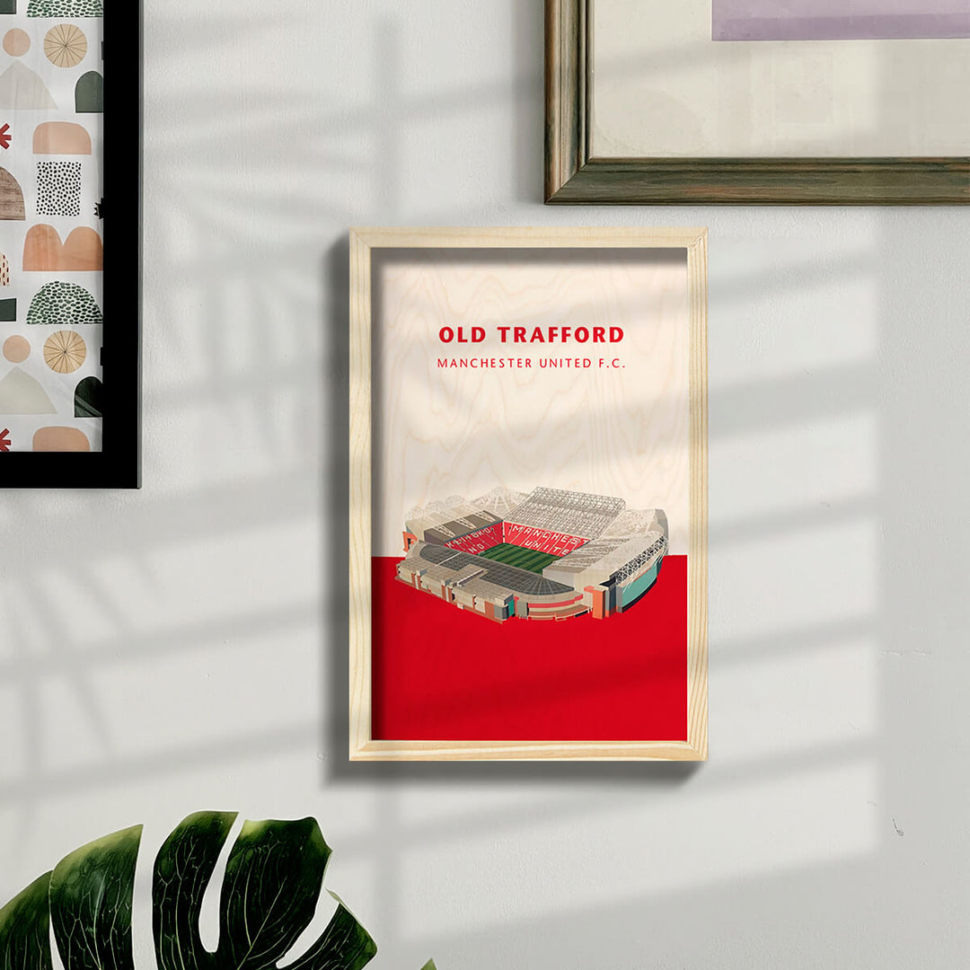 Manchester United Old Trafford Wooden Wall Art