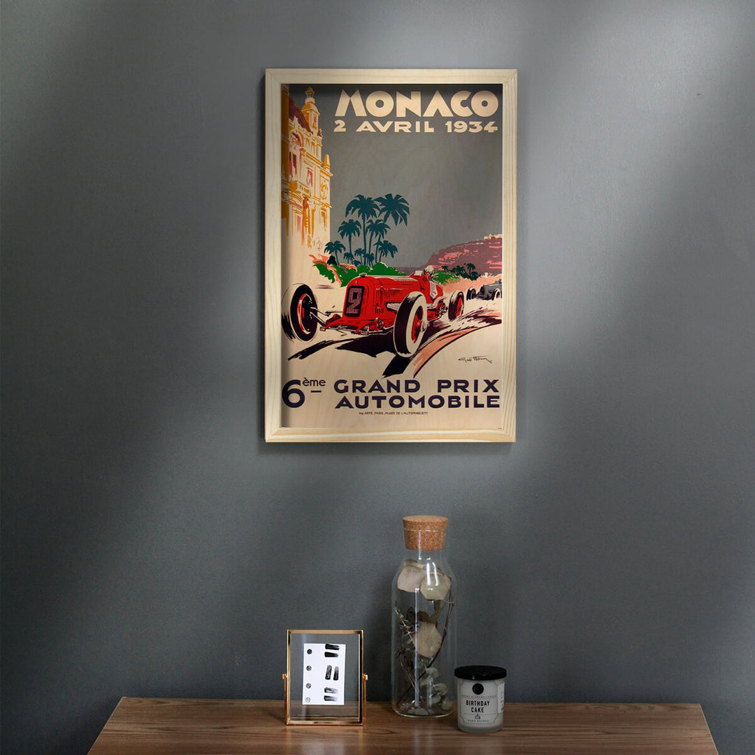 Monaco Grand Prix Wooden Wall Art