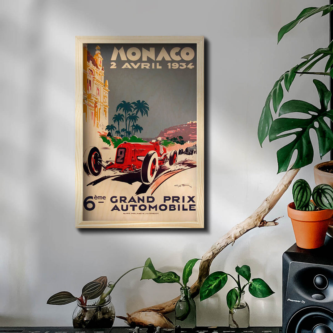 Monaco Grand Prix Wooden Wall Art