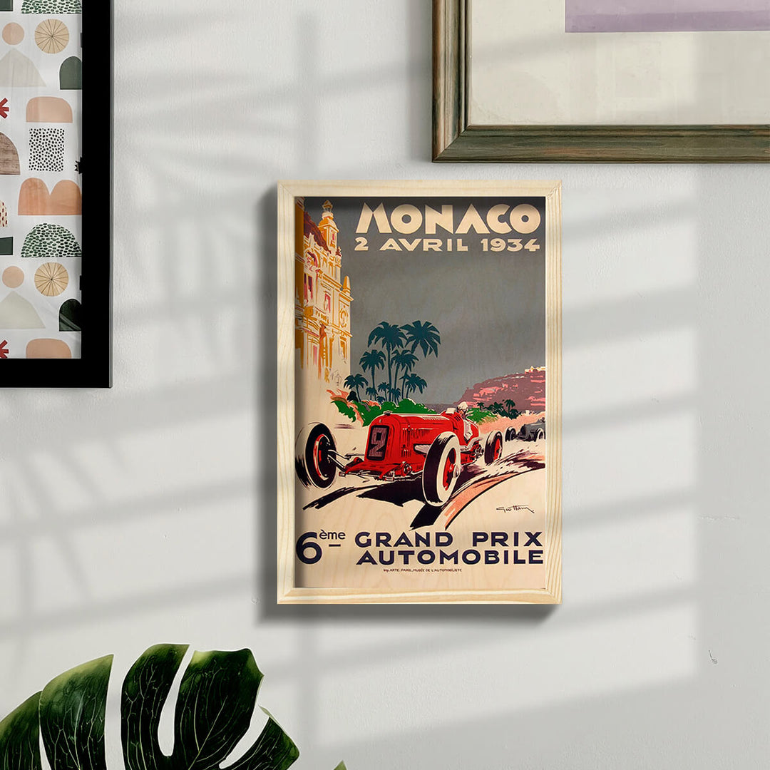 Monaco Grand Prix Wooden Wall Art